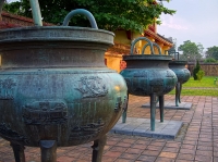Bronze pots at the Ngyuen Citadel