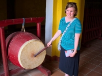 Jill sounds the gong