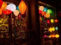 Building with lanterns in Hoi An