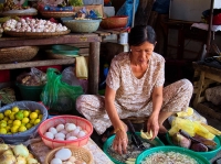 Banana flower seller at the Hoi An Market