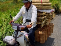 Fish traps on a scooter